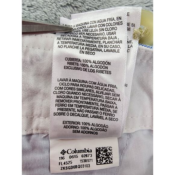 Columbia PFG Solar Fade Shorts Size 8 Stormy Blue Fishing Outdoors 4" Inseam - Picture 9 of 14